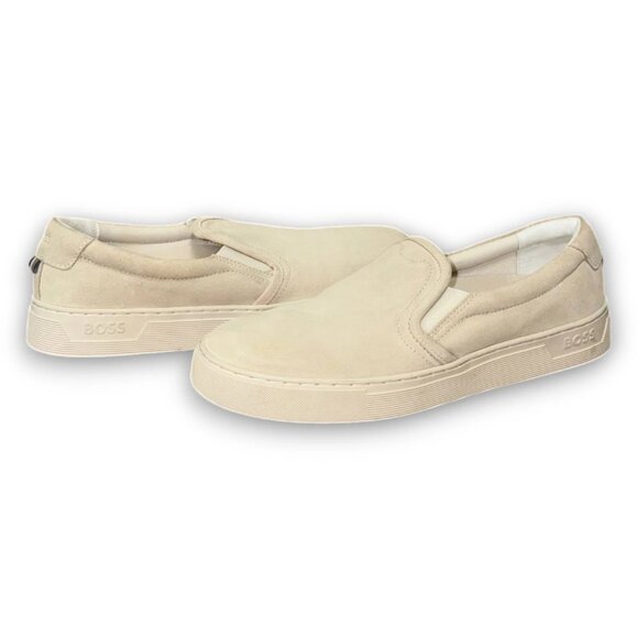 Boss Rhys Slon Sdst Men’s White Off Slip On Sneakers sz 9 EU 42 MSRP $160 - Picture 4 of 4